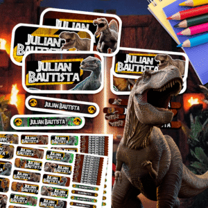 Jurassic Park - Etiquetas Personalizadas
