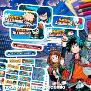 My Hero Academia - Etiquetas Personalizadas