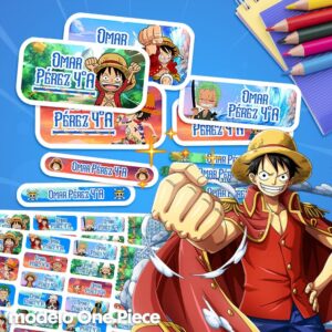 One Piece - Etiquetas Personalizadas