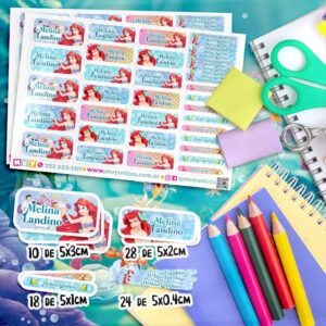 La Sirenita - Etiquetas Personalizadas