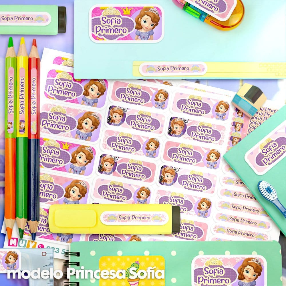 Etiquetas Escolares - Princesa Sofía - Imagen 2