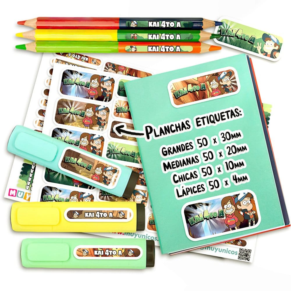 Gravity Falls - Etiquetas Personalizadas - Imagen 3