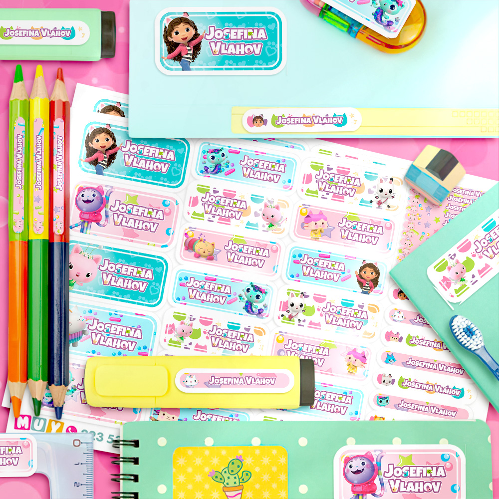 La casa de muñecas de Gabby - Etiquetas Personalizadas - Imagen 2